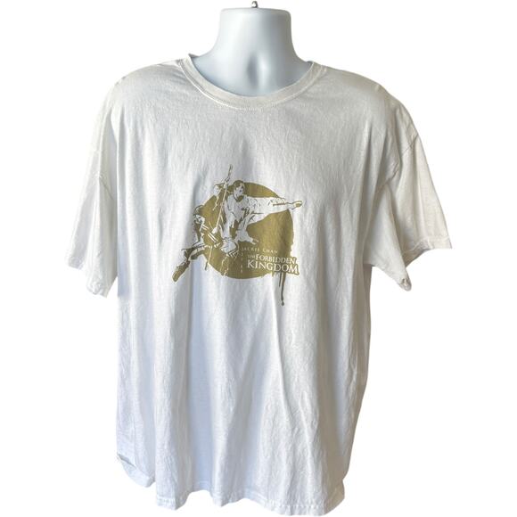 Hanes Jackie Chan The Forbidden Kingdom Movie Promo Tee White XL 2008 - Picture 1 of 5